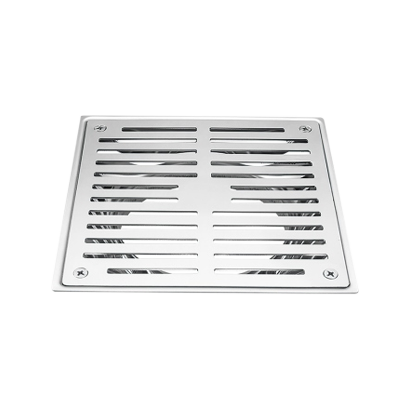 SZ115-15 150x150mm Siphon de sol pour machine à laver en acier inoxydable balcon avec grille vissée